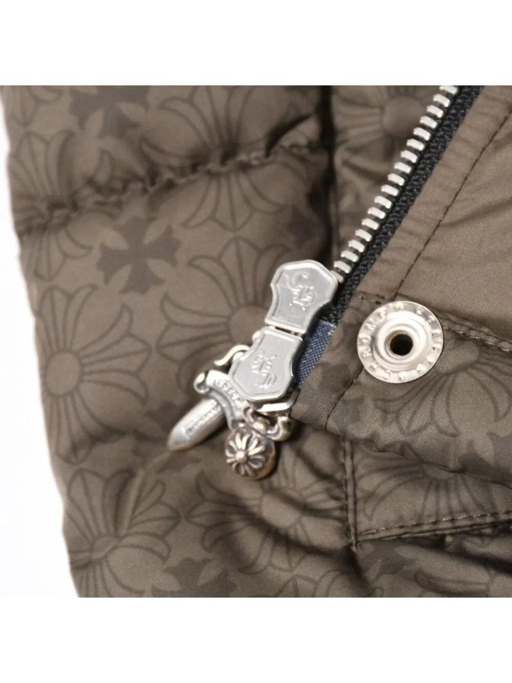 Chrome Hearts CH Plus Stiff Down Vest CH Khaki All Over Print M